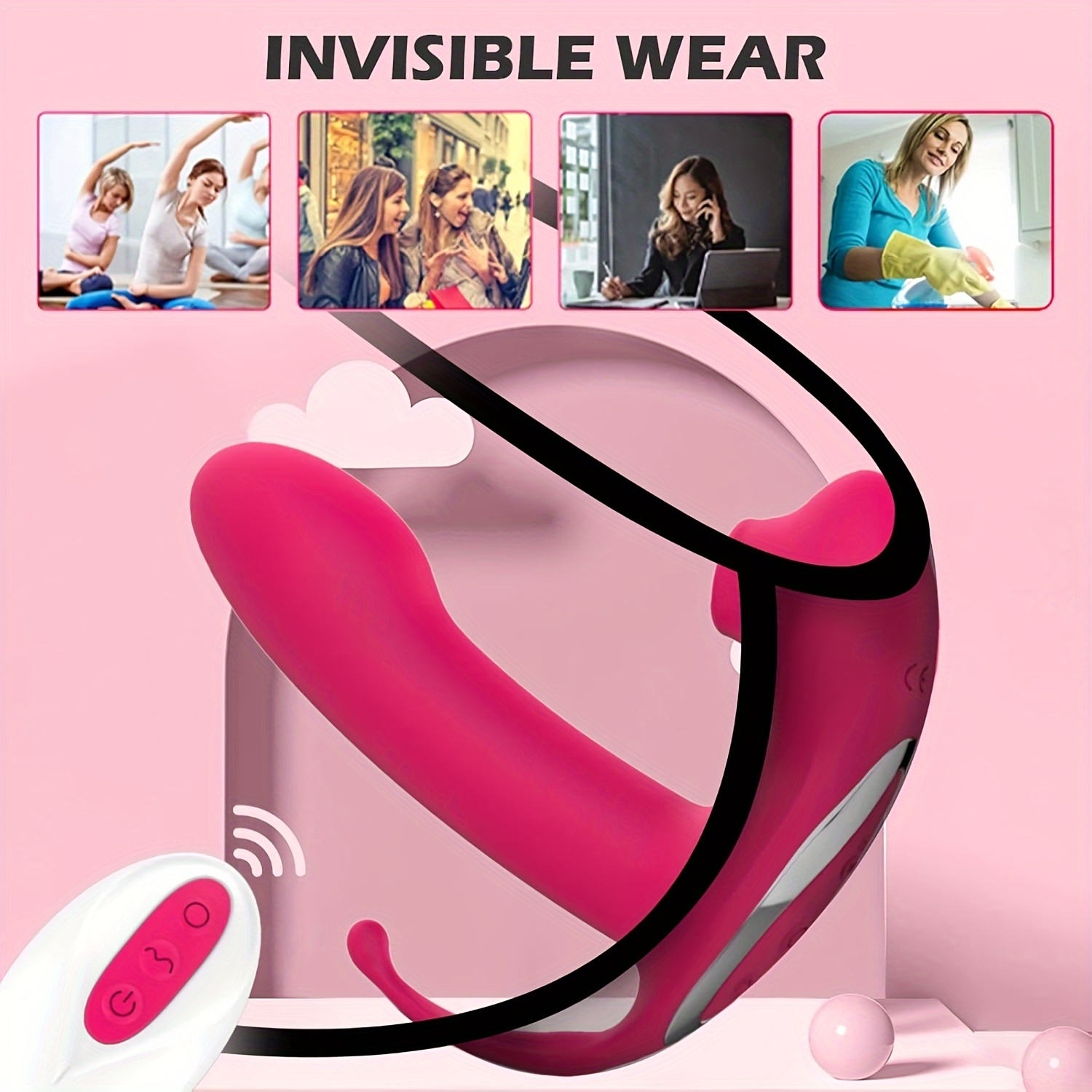 3-in-1 G-Spot & Clitoris Vibrator - Triple Stimulation Sex Toy for Women - Waterproof Silicone Adult Wellness Products for Couples in India - Image 3
