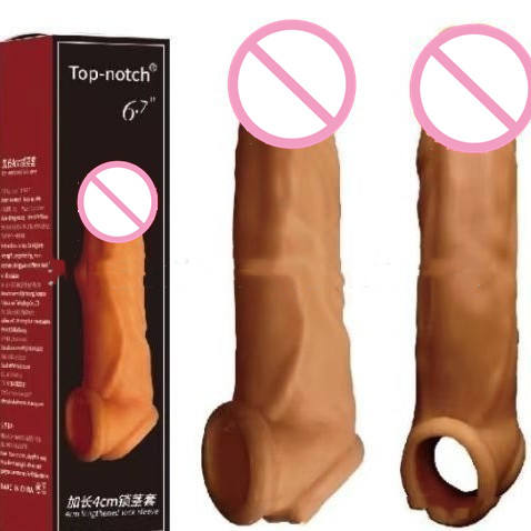 Premium 6.7 inch Crystal Wolf-Tooth Penis Sleeve Extender - 100% Waterproof Soft TPE Sex Toy for Men & Couples - Best Adult Wellness Product in India - Image 6
