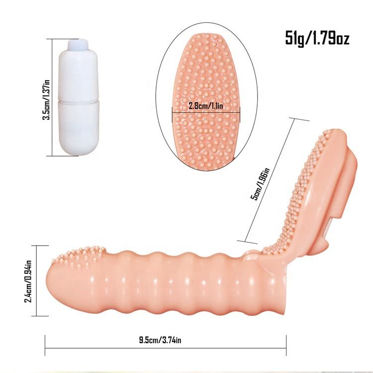 Premium Vibrating Finger Sleeve G-Spot Stimulator - Soft Silicone Finger Vibrator for Women & Couples - Best Adult Wellness Sex Toy in India - Discreet Delivery - Image 4