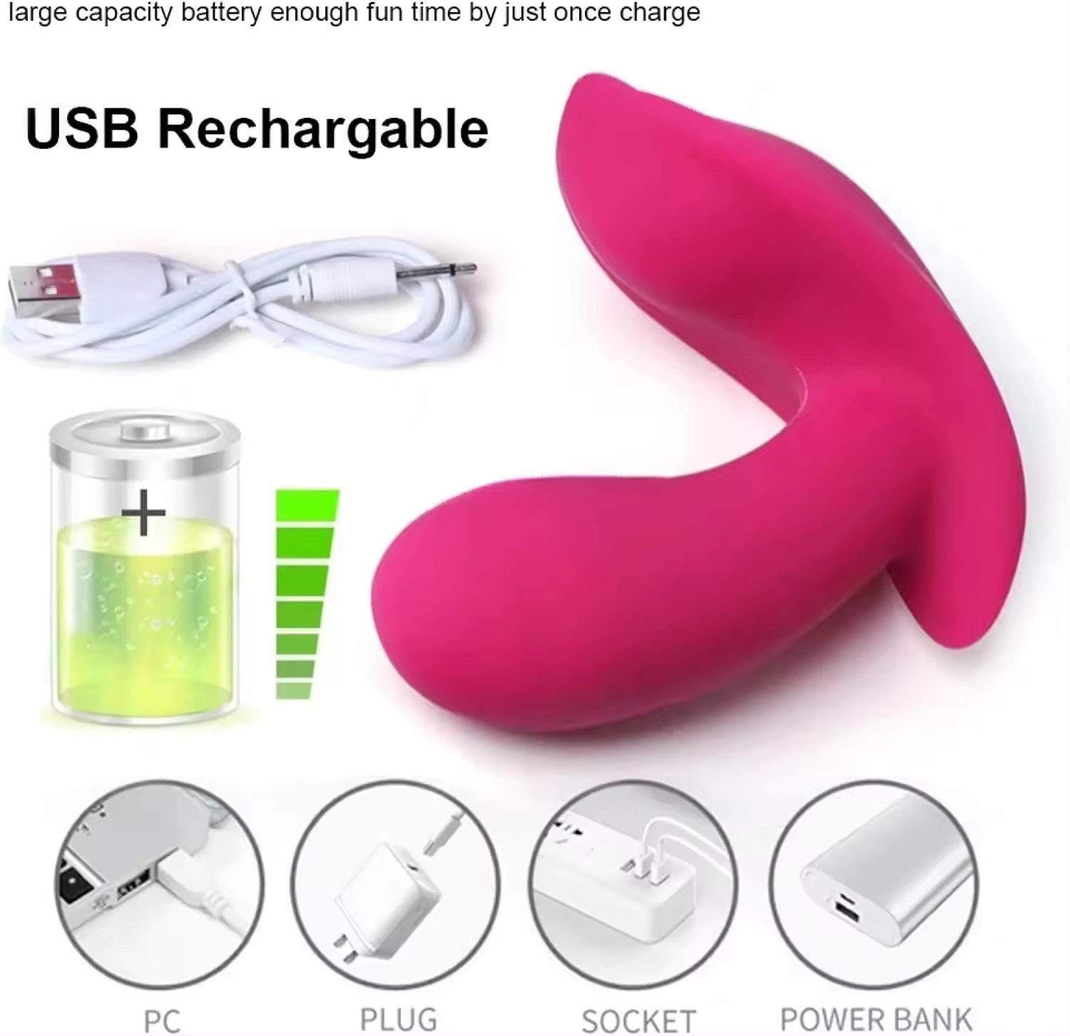 Premium Remote Control Wearable Butterfly Vibrator for Women - Invisible Panty Vibrating Egg - G-Spot & Clitoris Stimulator - Best Couple Toy India - Image 9