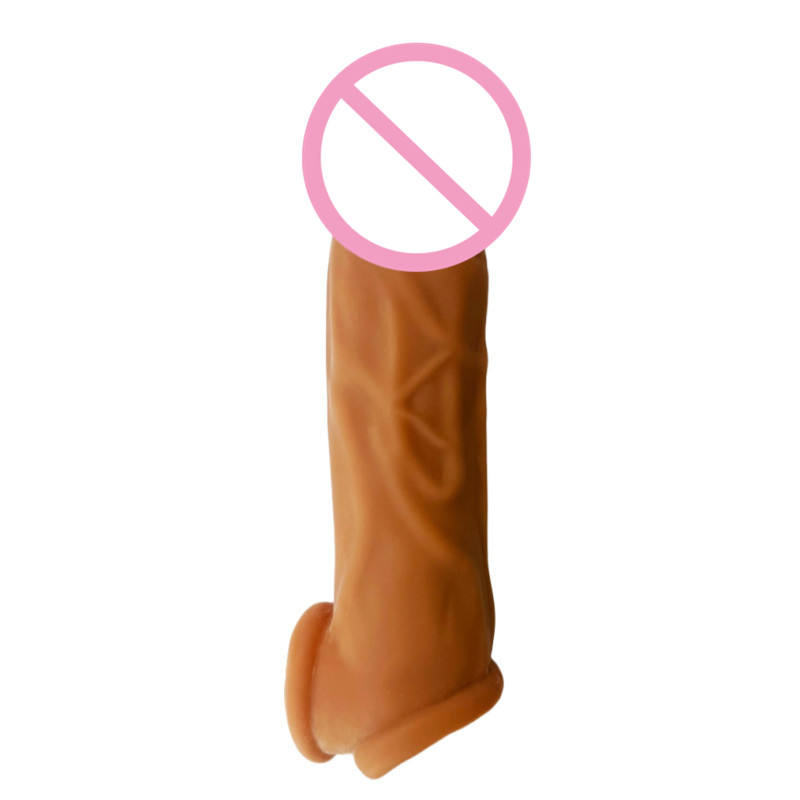 Premium 6.7 inch Crystal Wolf-Tooth Penis Sleeve Extender - 100% Waterproof Soft TPE Sex Toy for Men & Couples - Best Adult Wellness Product in India - Image 4