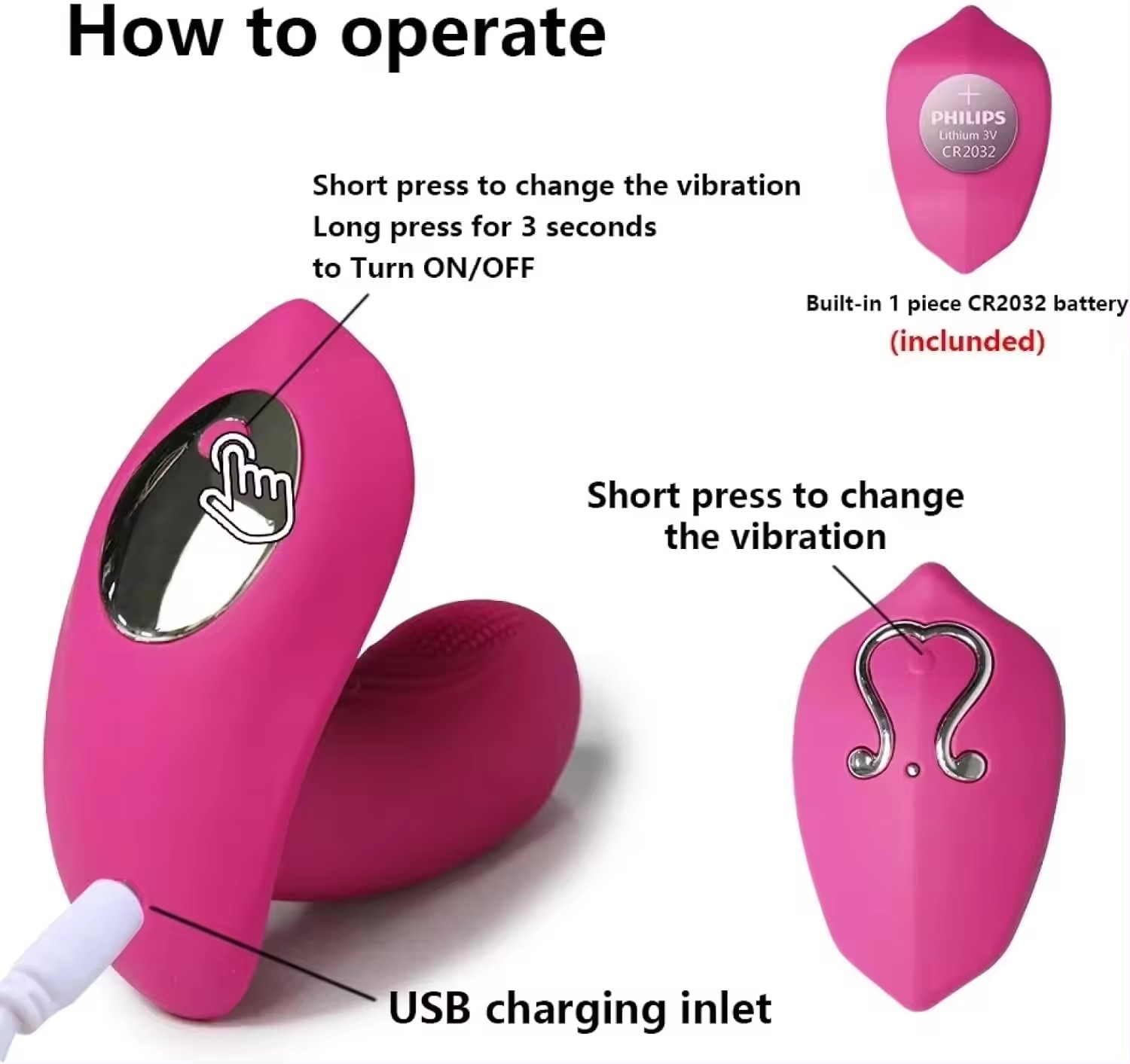 Premium Remote Control Wearable Butterfly Vibrator for Women - Invisible Panty Vibrating Egg - G-Spot & Clitoris Stimulator - Best Couple Toy India - Image 7