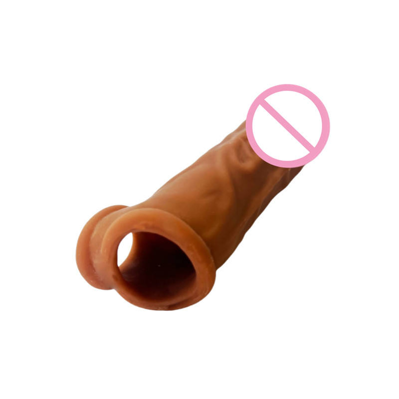 Premium 6.7 inch Crystal Wolf-Tooth Penis Sleeve Extender - 100% Waterproof Soft TPE Sex Toy for Men & Couples - Best Adult Wellness Product in India - Image 5