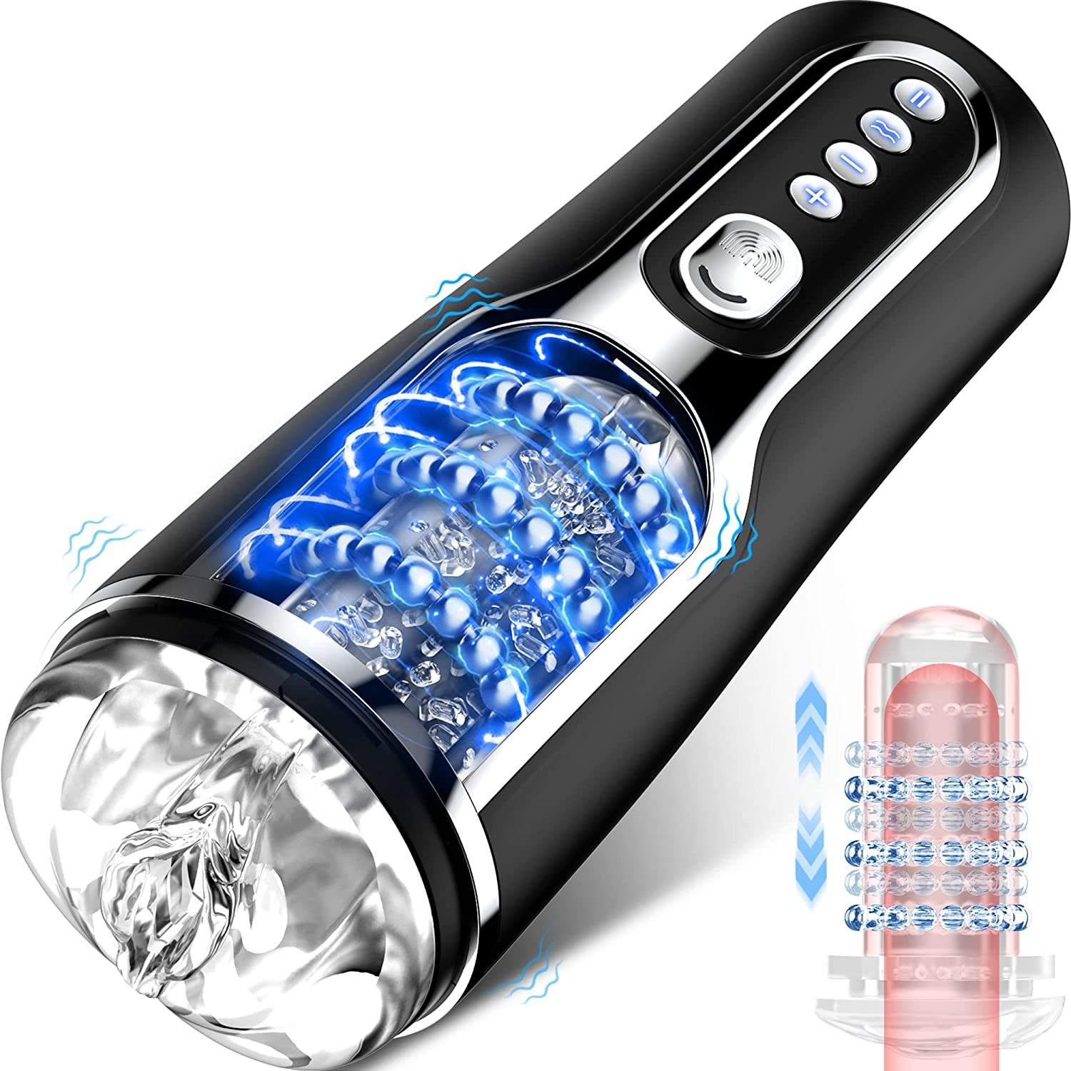Warrior Automatic Thrusting Rotating Masturbator - XBIZ Award Winner Male Stroker - Best Sex Toys in India - Discreet Delivery