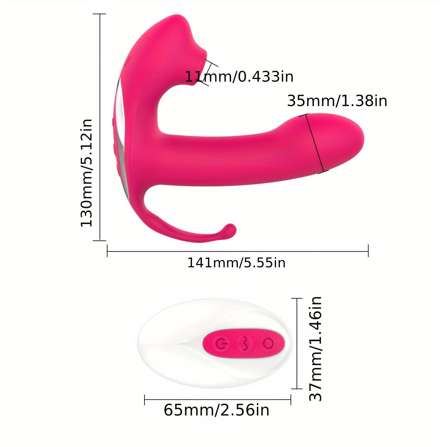 3-in-1 G-Spot & Clitoris Vibrator - Triple Stimulation Sex Toy for Women - Waterproof Silicone Adult Wellness Products for Couples in India - Image 6
