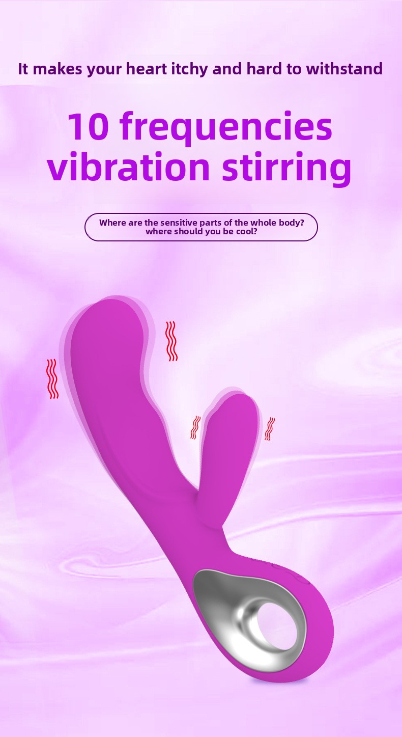 Premium Waterproof Silicone G-Spot Vibrator with Dual Motors - Dual Clitoral Stimulation Wand Massager - Best Adult Wellness Sex Toys for Couples India - Image 11