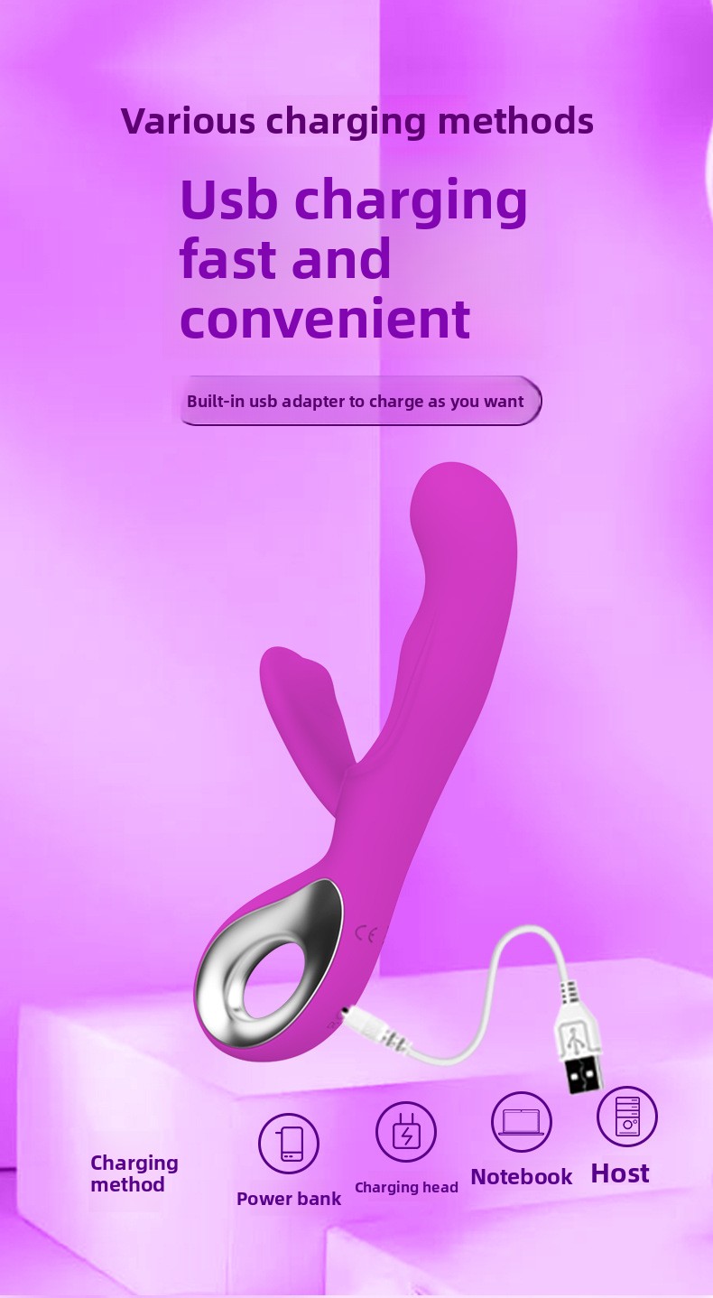 Premium Waterproof Silicone G-Spot Vibrator with Dual Motors - Dual Clitoral Stimulation Wand Massager - Best Adult Wellness Sex Toys for Couples India - Image 10