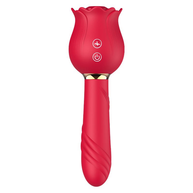 Premium Rose Shaped Sucking Vibrator for Women - 10 Frequency Clitoris Stimulator - Waterproof USB Rechargeable Adult Sex Toys for Couples in India - Image 5